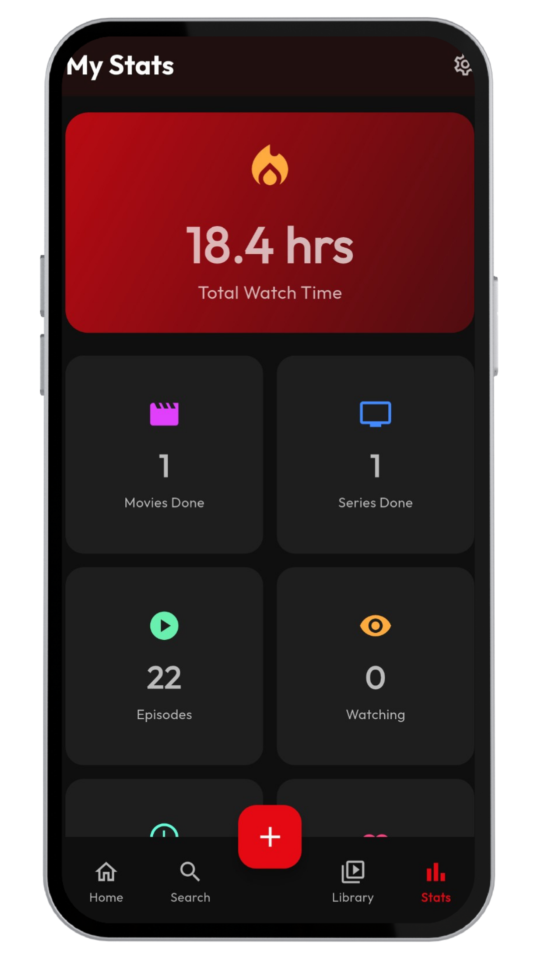 BingeList stats